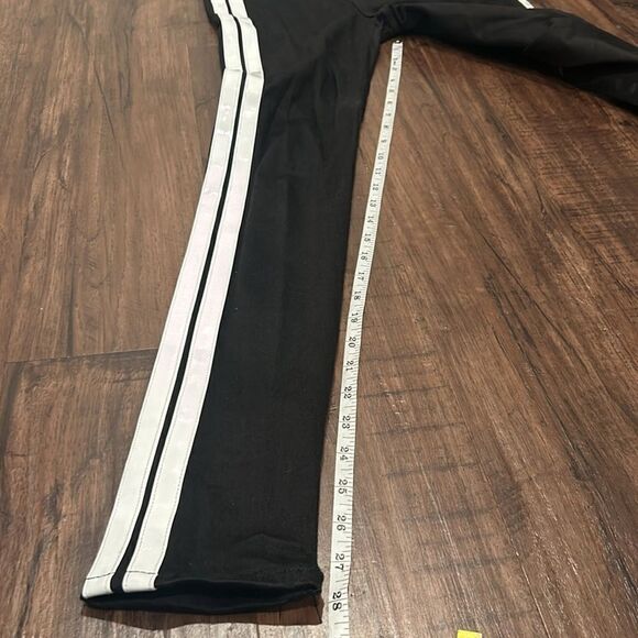 Rag & Bone Black Skinny Jeans w White Faux Leather Stripes on side, Size 24 - Picture 12 of 12